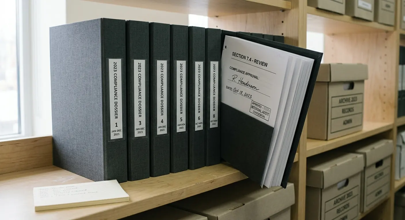 A signed compliance dossier archive