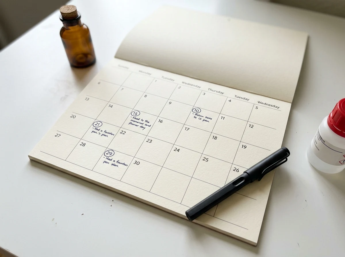 Renewal calendar with recurring compliance dates